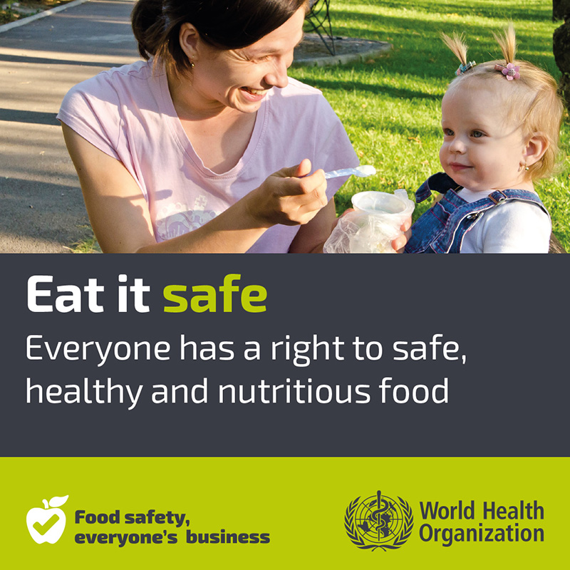 Eat it Safe Everyone has a right to safe, health and nutritious food.